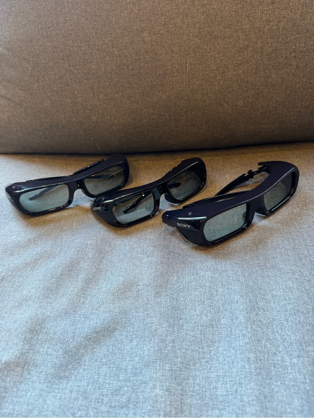 Sony 3D Active Shutter Glasses TDG-BR250 Pack of Three Rechargeable Micro USB